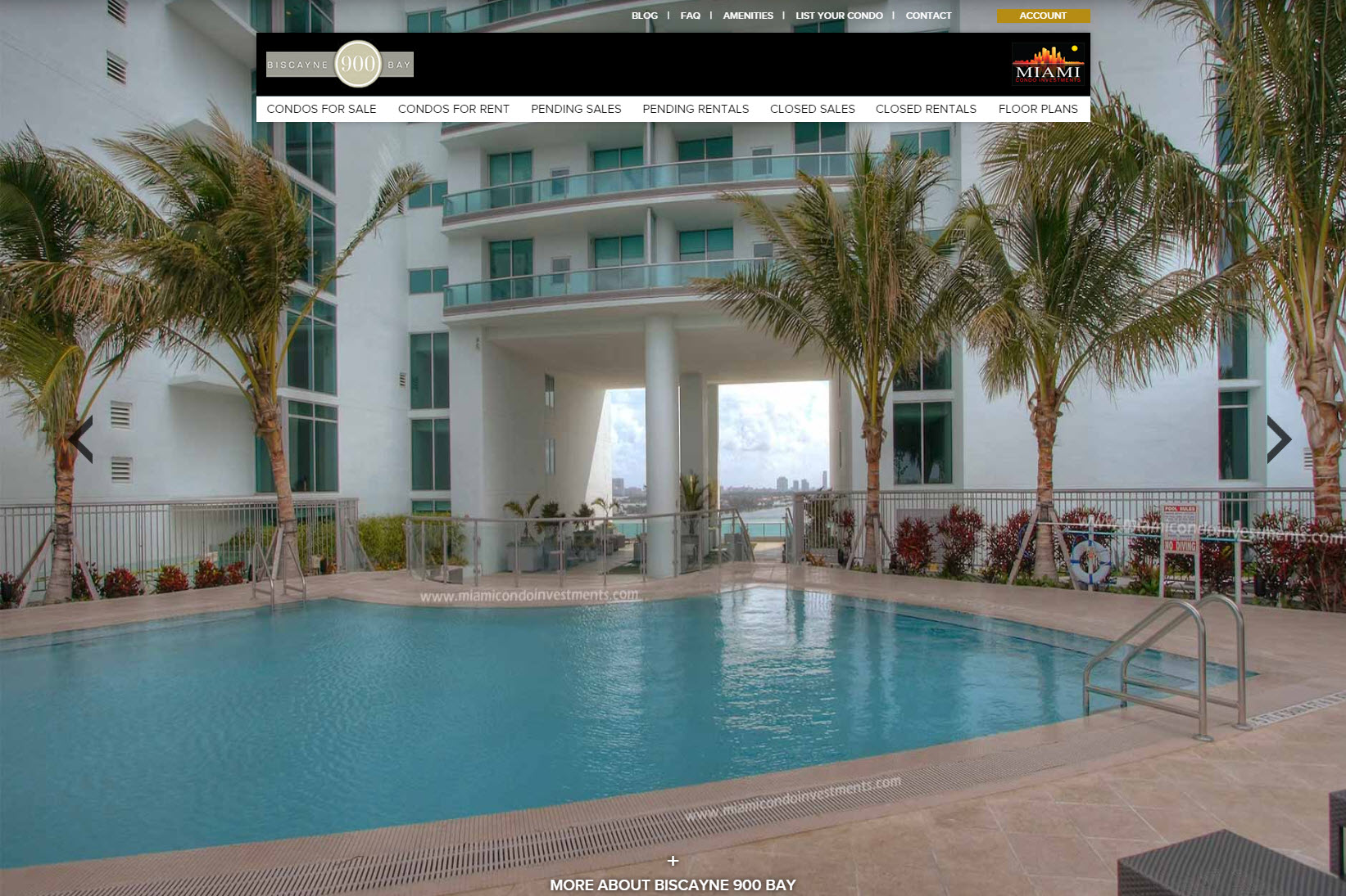 900 Biscayne Bay condo sales and rentals website